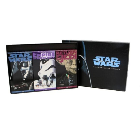 Vintage STAR WARS TRILOGY VHS Tape Collection THX Widescreen Special Edition x3